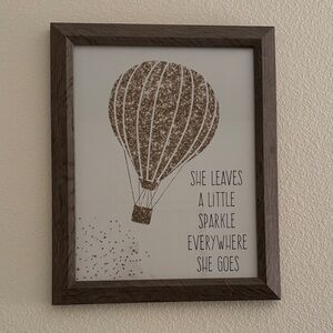 She Leaves A Little Sparkle Everywhere She Goes Framed Wall Art